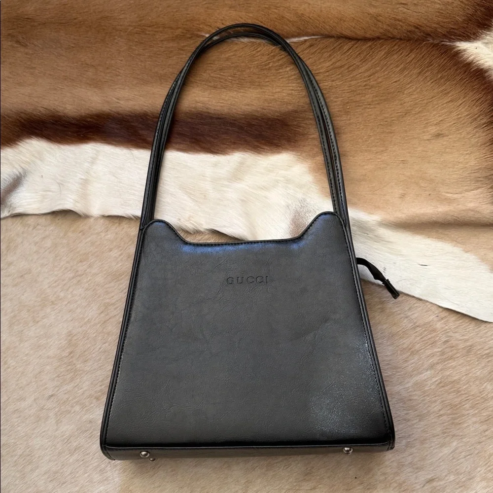 Gucci vintage Elegant Black Handbag I think Tom Ford Era but not sure